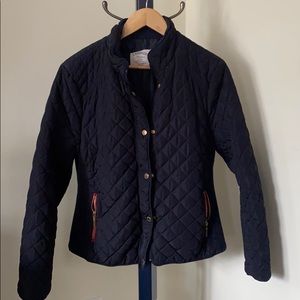 Cambridge Dark Blue L/XL Quilted Zip Up Jacket
